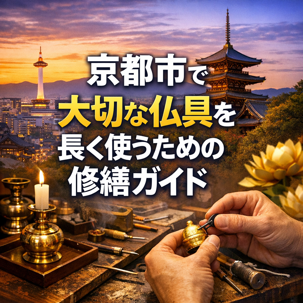京都市で大切な仏具を長く使うための修繕ガイド