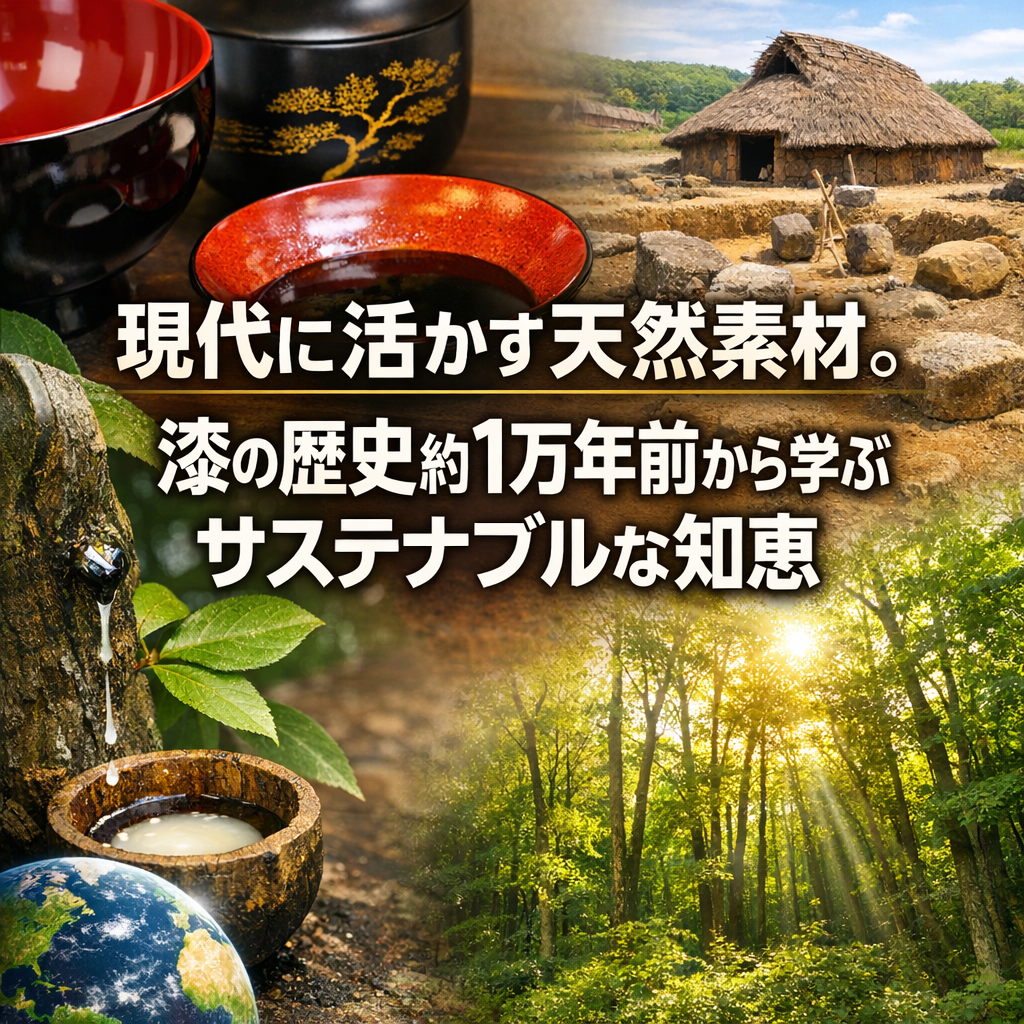 現代に活かす天然素材。漆の歴史約1万年前から学ぶサステナブルな知恵