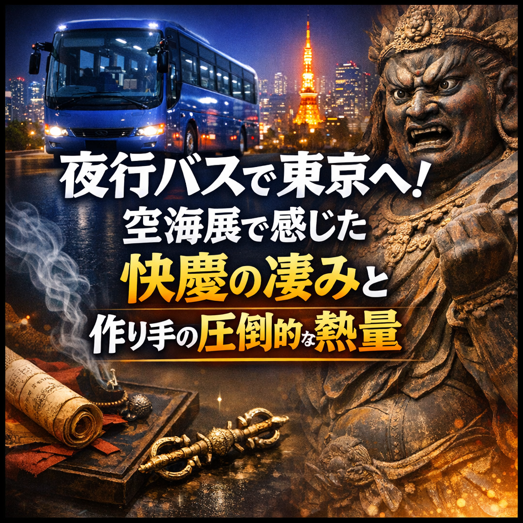 夜行バスで東京へ！空海展で感じた快慶の凄みと作り手の圧倒的な熱量