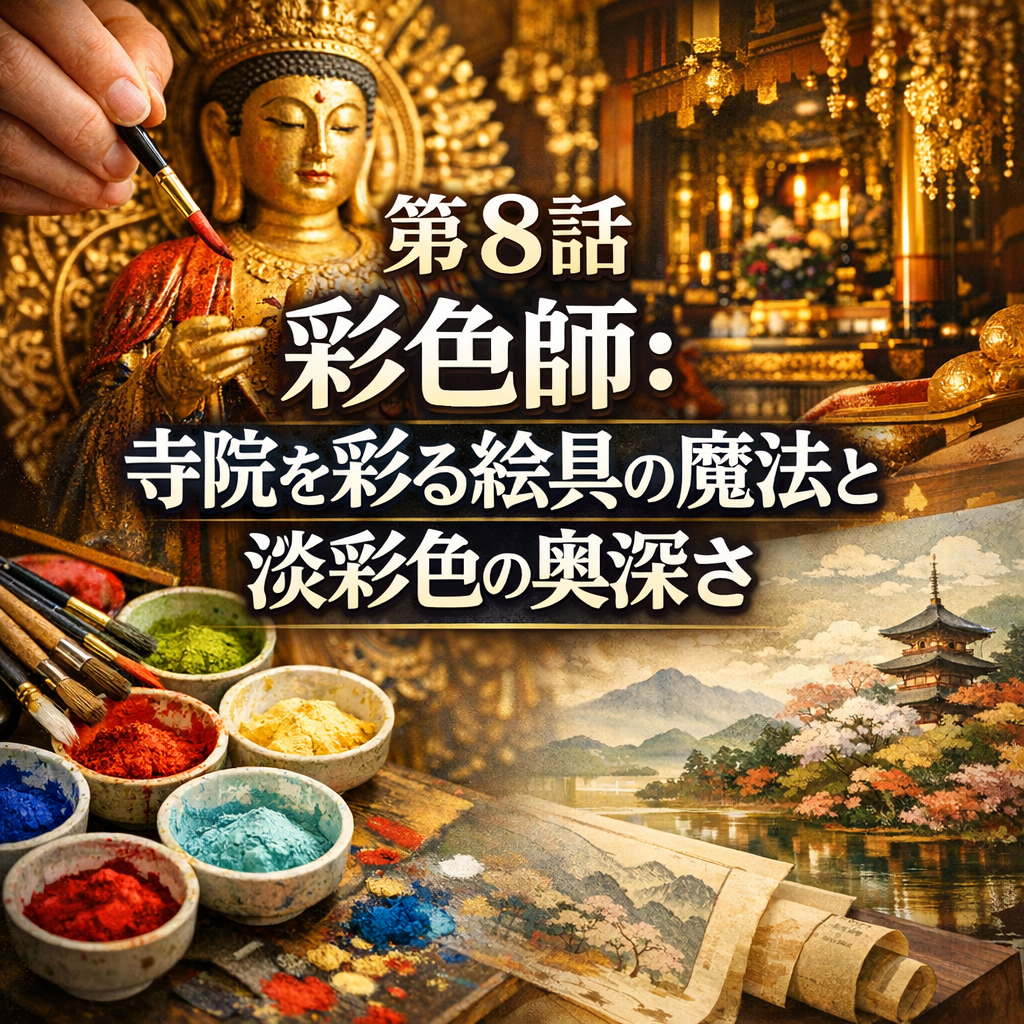 第8話 彩色師：寺院を彩る絵具の魔法と淡彩色の奥深さ