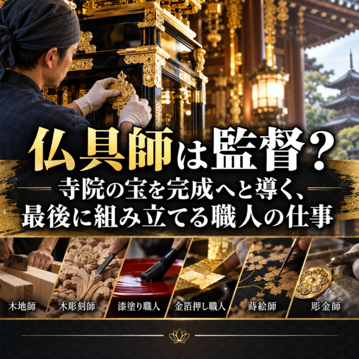 仏具師は監督？寺院の宝を完成へと導く、最後に組み立てる職人の仕事