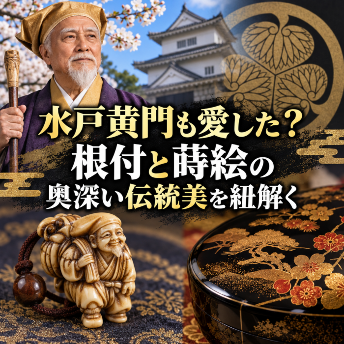 水戸黄門も愛した？根付と蒔絵の奥深い伝統美を紐解く
