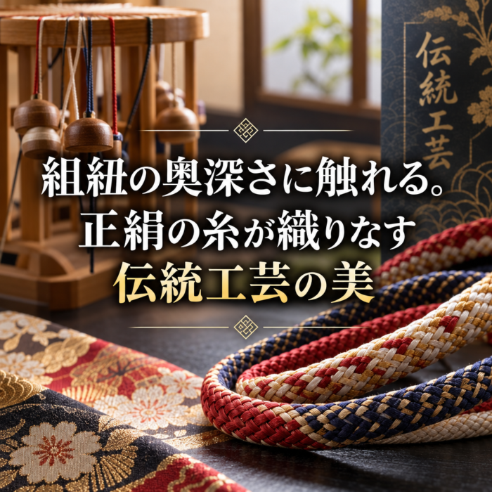 組紐の奥深さに触れる。正絹の糸が織りなす伝統工芸の美